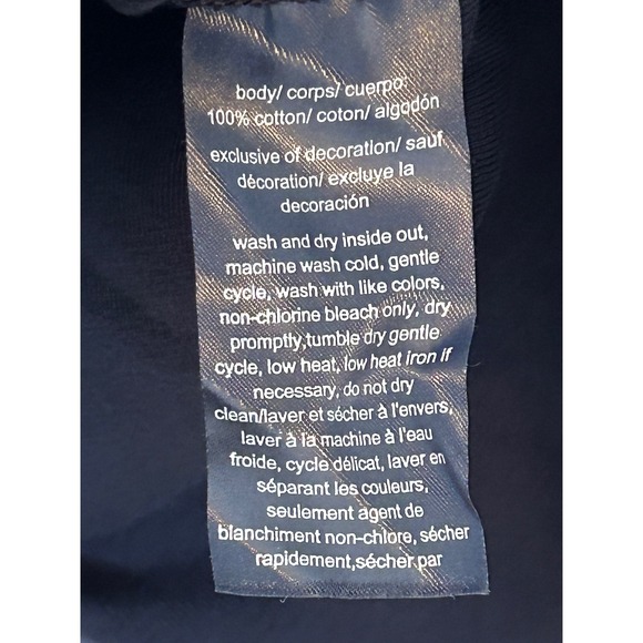 Tommy Hilfiger Women Navy Blue V Neck Tank Top Star Tie Shoulder Size L July 4th - Picture 5 of 6